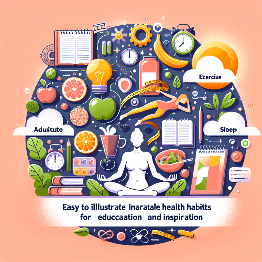 Poster Pola Hidup Sehat yang Mudah Digambar untuk Edukasi dan Inspirasi